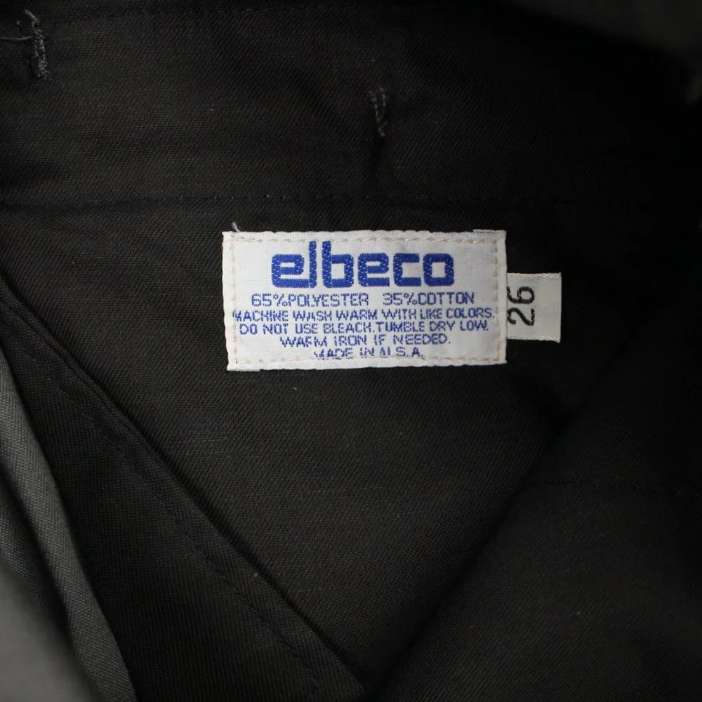 Elbeco Pants NWT Men 26 Gray Cargo Pocket Cotton/Polyester Straight Leg Unhemmed